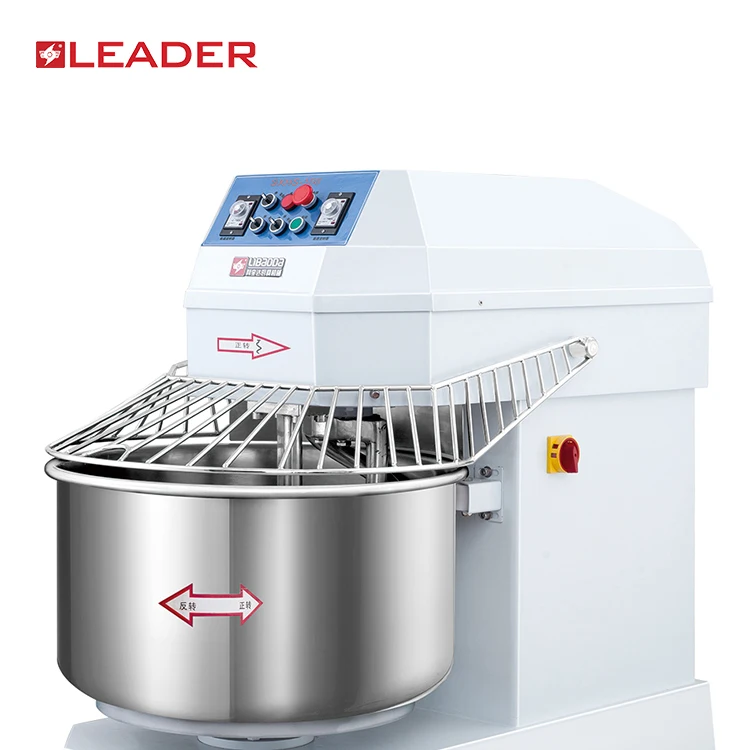 
Commercial pizza bakery large big 50kg 75kg 100kg spiral flour mixing adjustable dough mixer machine 