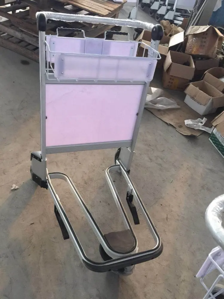 250 кг алюминиевая ручная Тормозная тележка для пассажиров в аэропорту