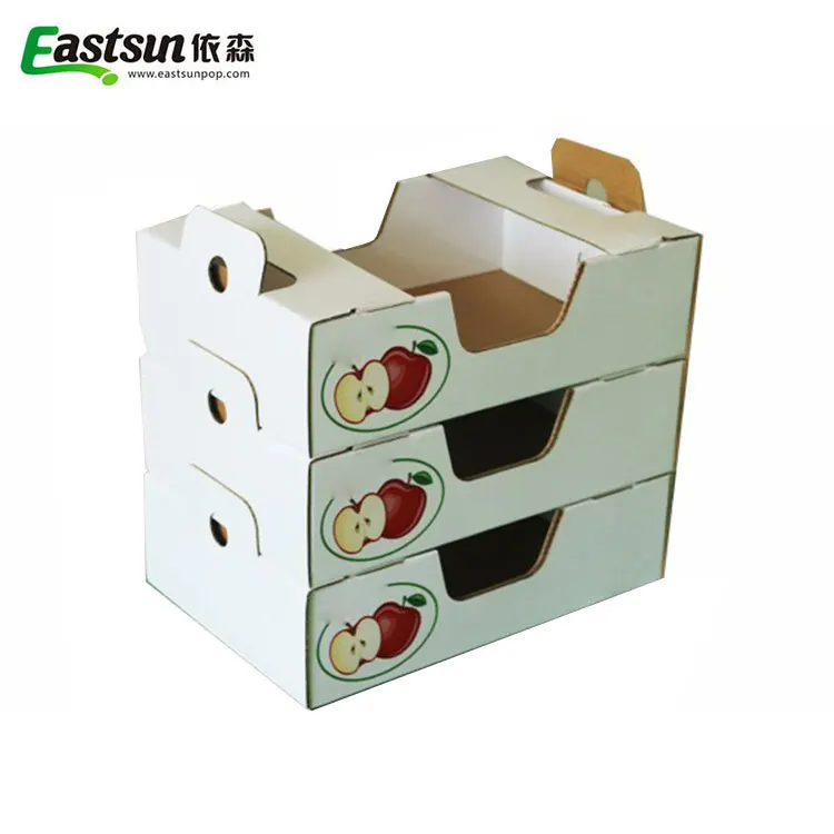 Recyclable Material Paper Printing Cardboard Boxes For Fruit Vegetable Sale tiny cardboard box
