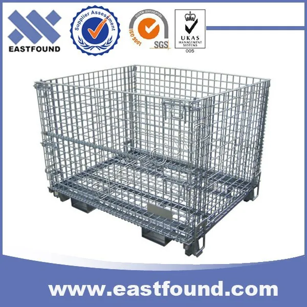 
Heavy Duty Forklift Wire Container for Industrial Storage Stackable Storage Bin Metal Cage 