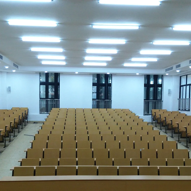 College Furniture Lecture Hall Wooden Folding Step Middle School Sets Students Desk