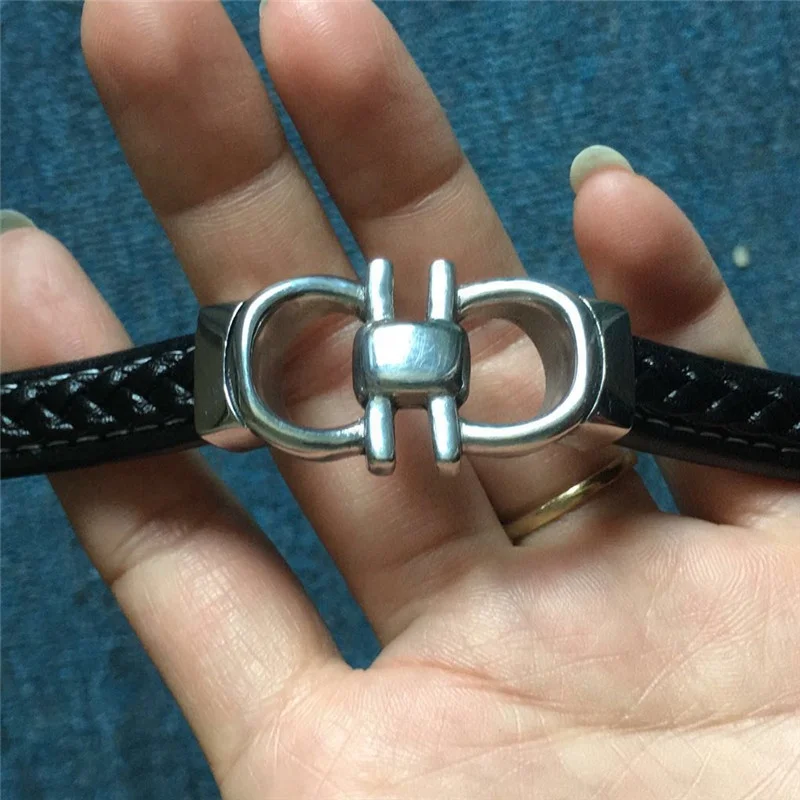 Stainless Steel Jewelry Leather Bracelet Wholesale