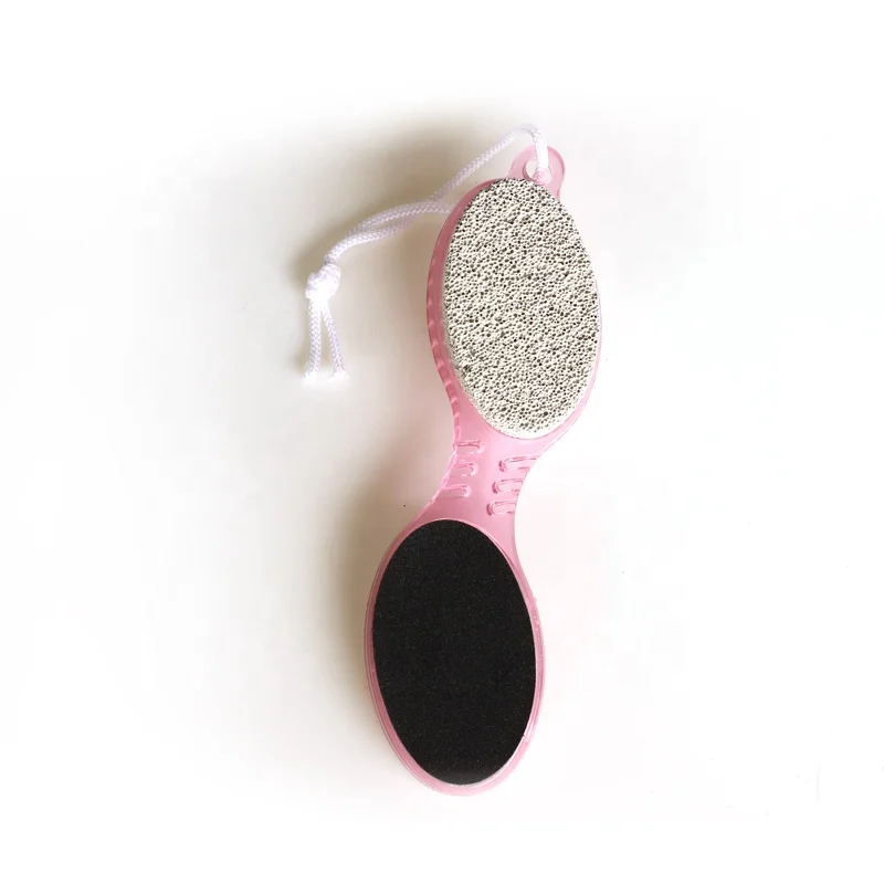 Factory wholesale high quality pink plastic pumice stone dust clean foot file nail brush