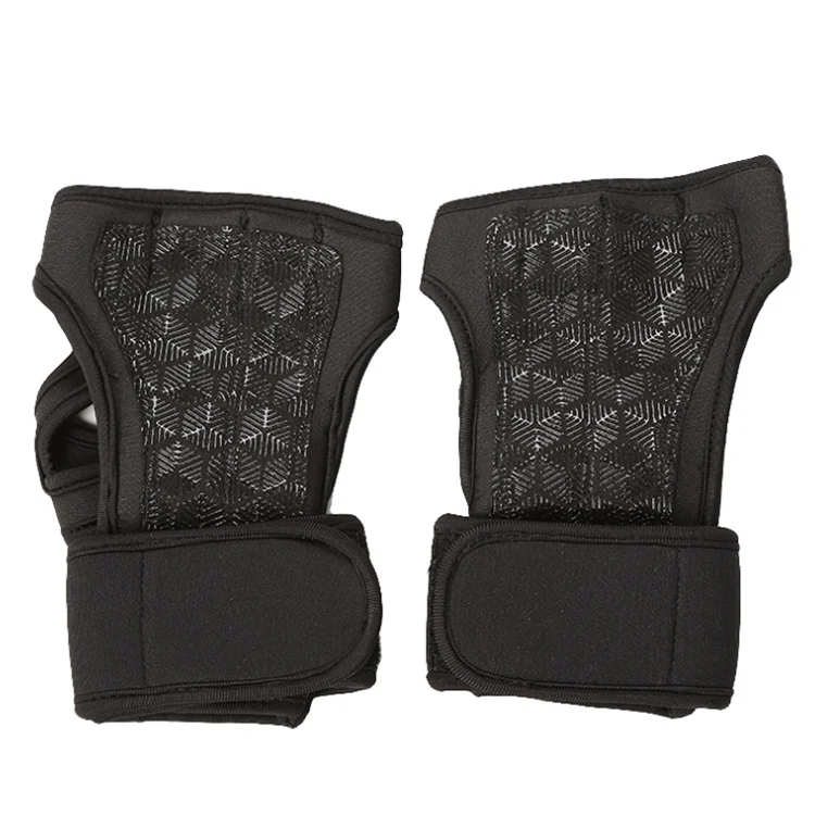 Weightlifting Gym Workout Powerlifting Silicone Sport Wrist Support Fitness Padding Cross Training Weights Gloves