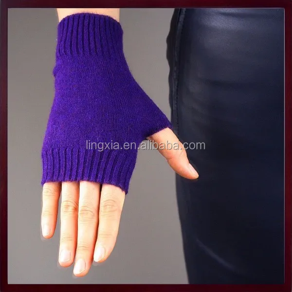 Fashion Woman Knitted Arms Warmers, New Cashmere Wool Ladies Arm Warmers Fingerless Gloves