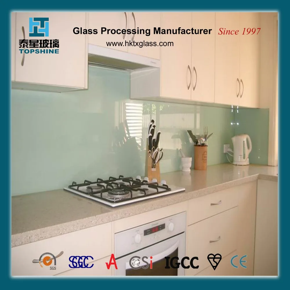 Glass Kitchen Splashback Back Painted Wall Panel