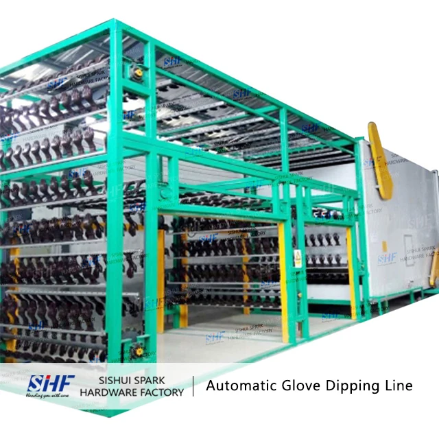 NBR/NR Wrinkle Glove Dipping Production Line/Nitrile Glove Machine
