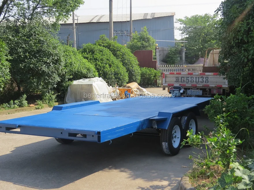 Электрическая лебедка, наклонный бортовой автомобильный прицеп