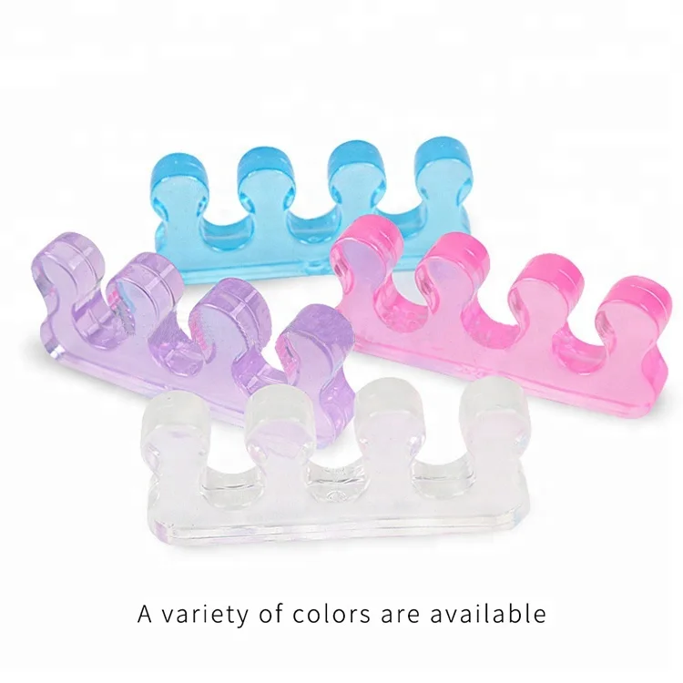 Finger Spacer Silicone Soft Toe Separator for Feet Crooked Toes Washable Dividers