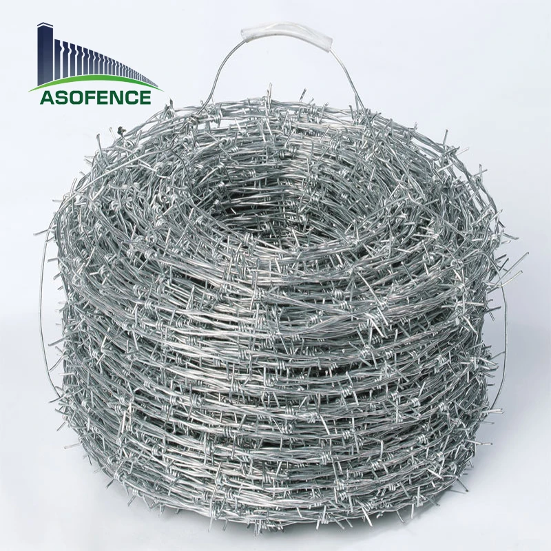 Galvanized Traditional Twist 400M 500M 50Kg Per Roll Double Strand Barbed Wire Price