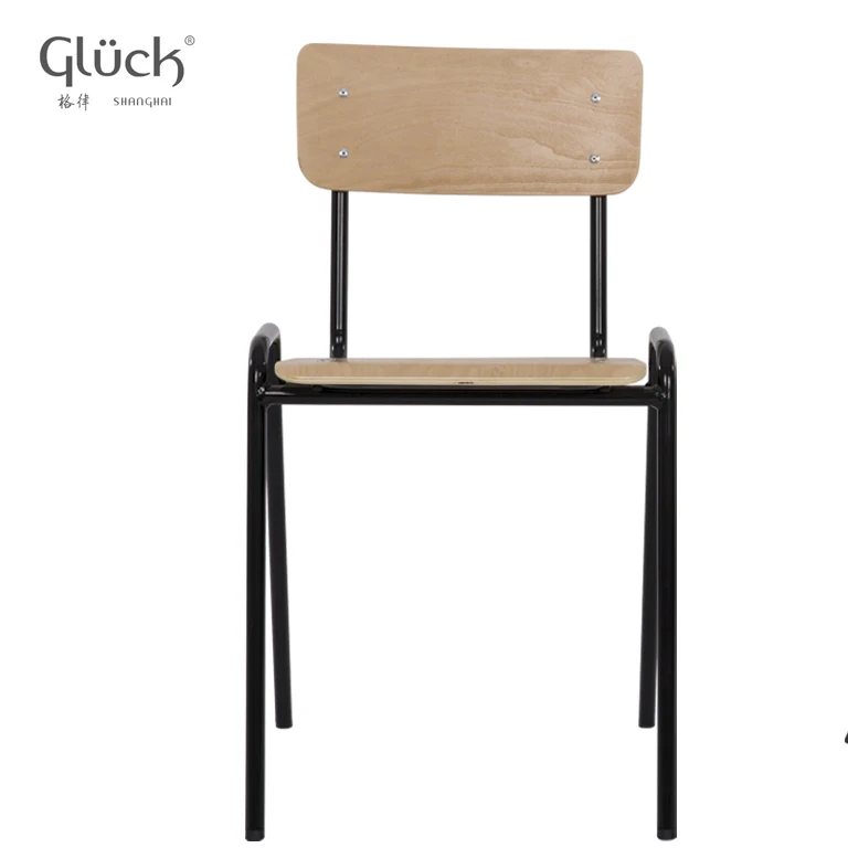 School chair metal leg chair and useding chair for church