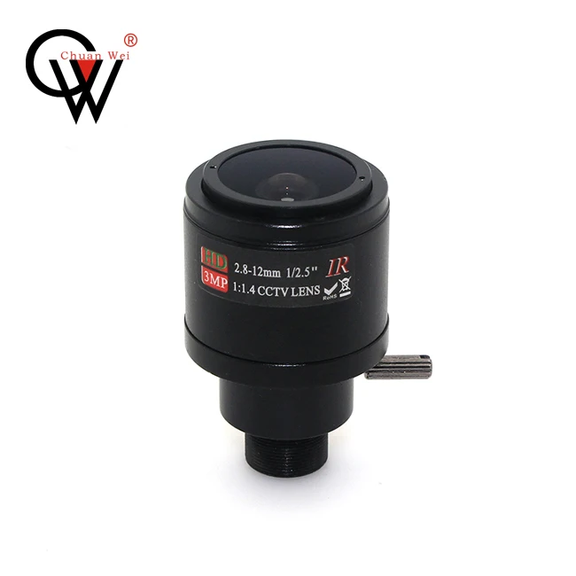 CW CCTV  2MP 1/ 2.5 F1.4  M12 mount varifocal 2.8-12mm lens for cctv security camera
