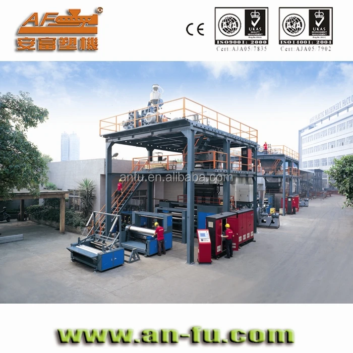 
AFS-3200mm SMS,SS,S PP spunbonded nonwoven fabric machine 