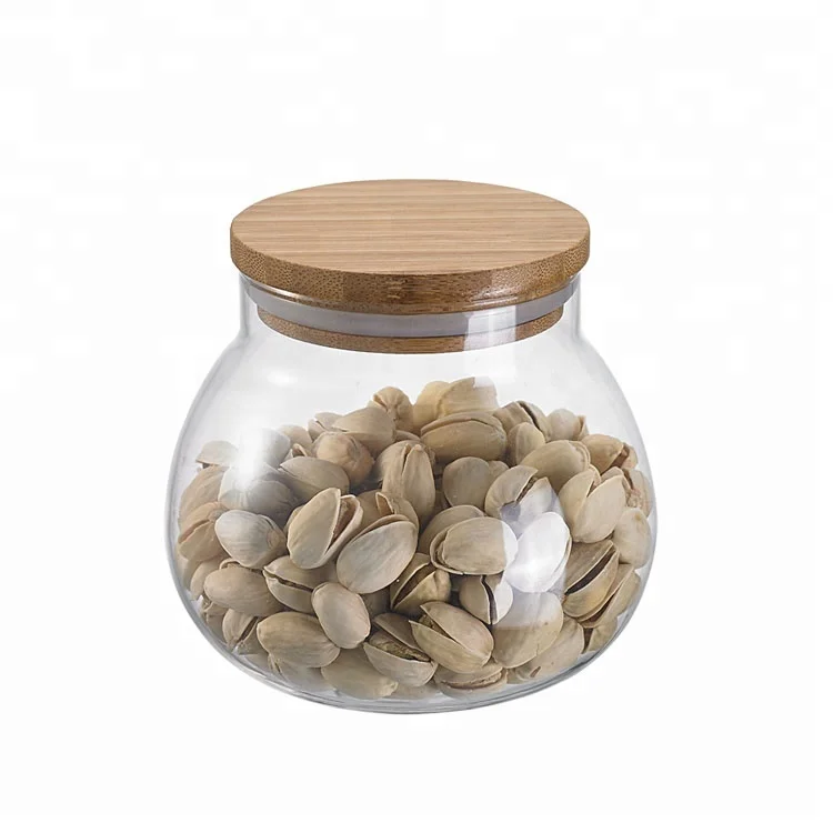 Factory Custom Glass Mason Spice Jar Set,Stash Jar Round Glass Jar