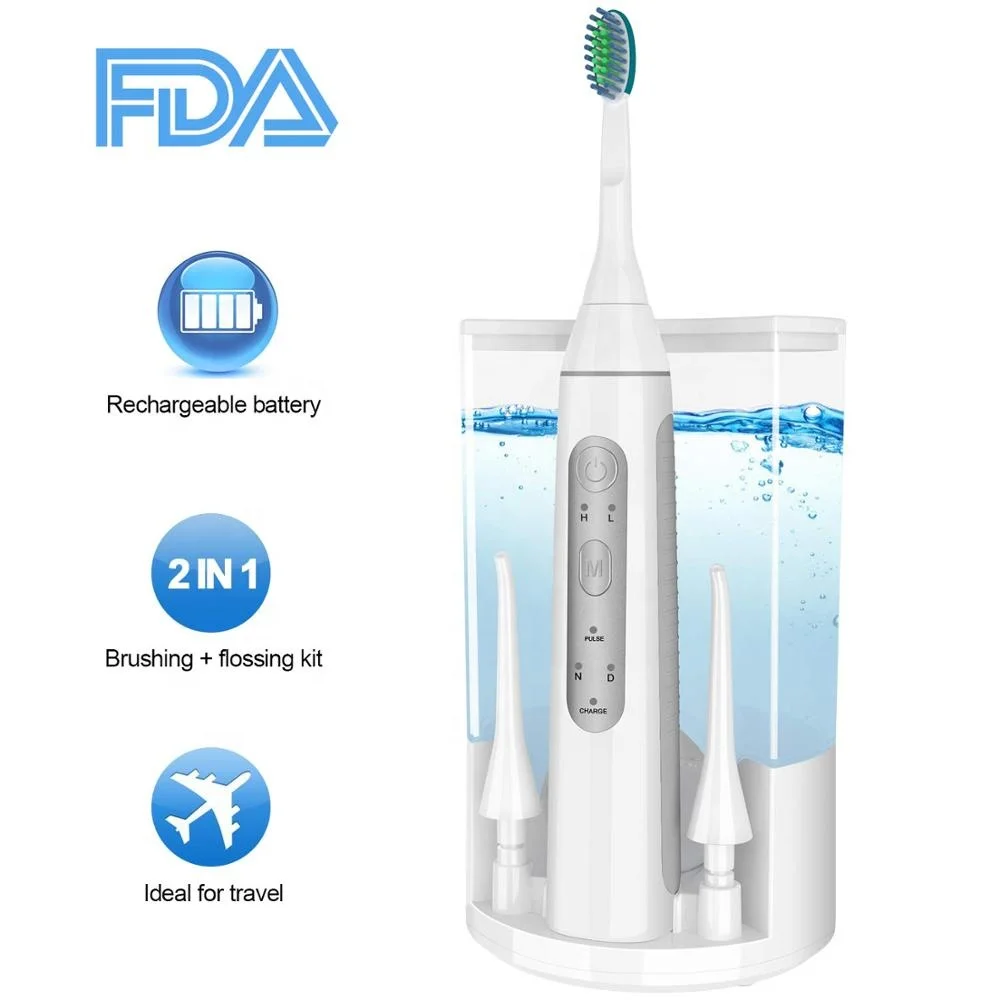 
2 IN 1 Dental Floss Dental Oral Irrigator With 800ML Water Tank Family Use Water Flosser 