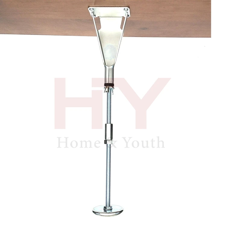 Unibody Adjustable Height Bed Frame Slat Center Support Leg