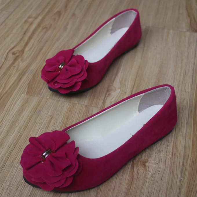 
Large Size Women Shoes Colorful Girls Loafers Korean Ladies Footwear With Flower 
