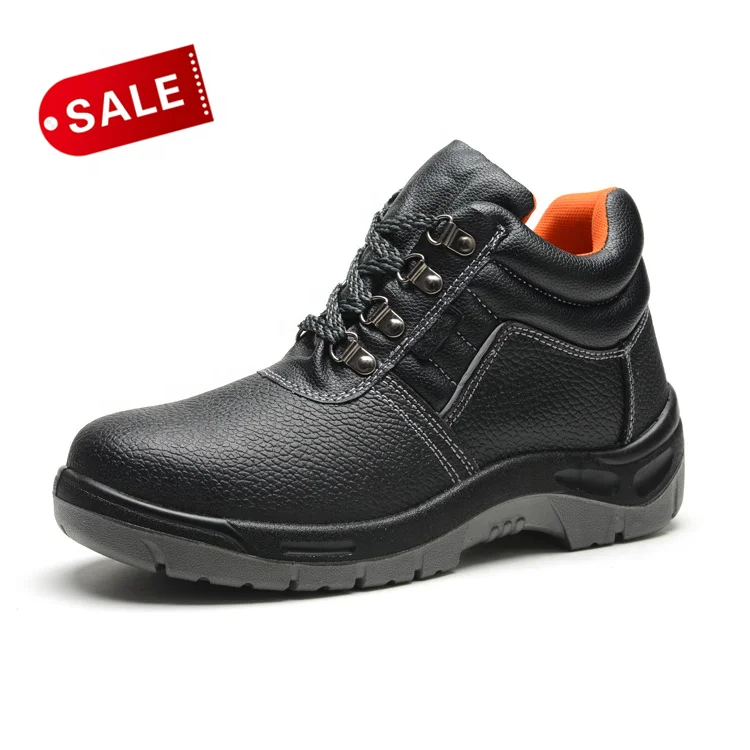 FUNTA sturdy steel toe and plate Anti smashing anti puncture oil industry cheap safety shoes