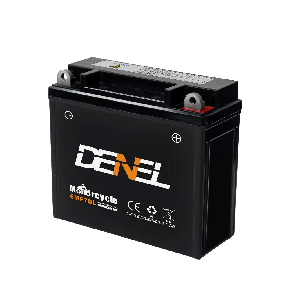 Denel 12v 7ah 6mf7dl smf motorcycle battery