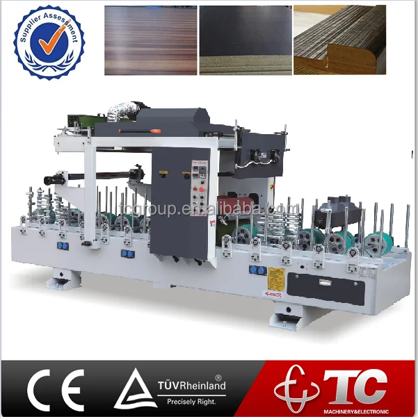 TC Pvc Foil for Profile Wrapping Machine Provided PLC CE Certificate Cold Glue PUR Hot Melt Glue Foshan Hot Product 2019 1 Years