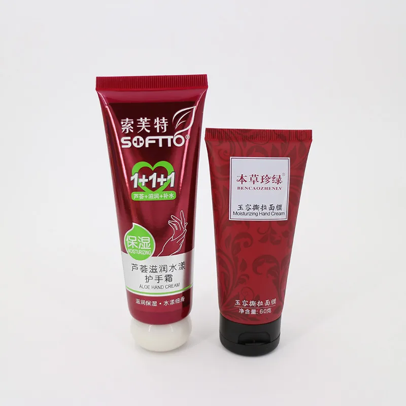 80g 100g Plastic Make Up Palmolive Shampoo Tube Cosmetics Sunscreen Cream Lotion Tube Packaging Custom Face Cream Container