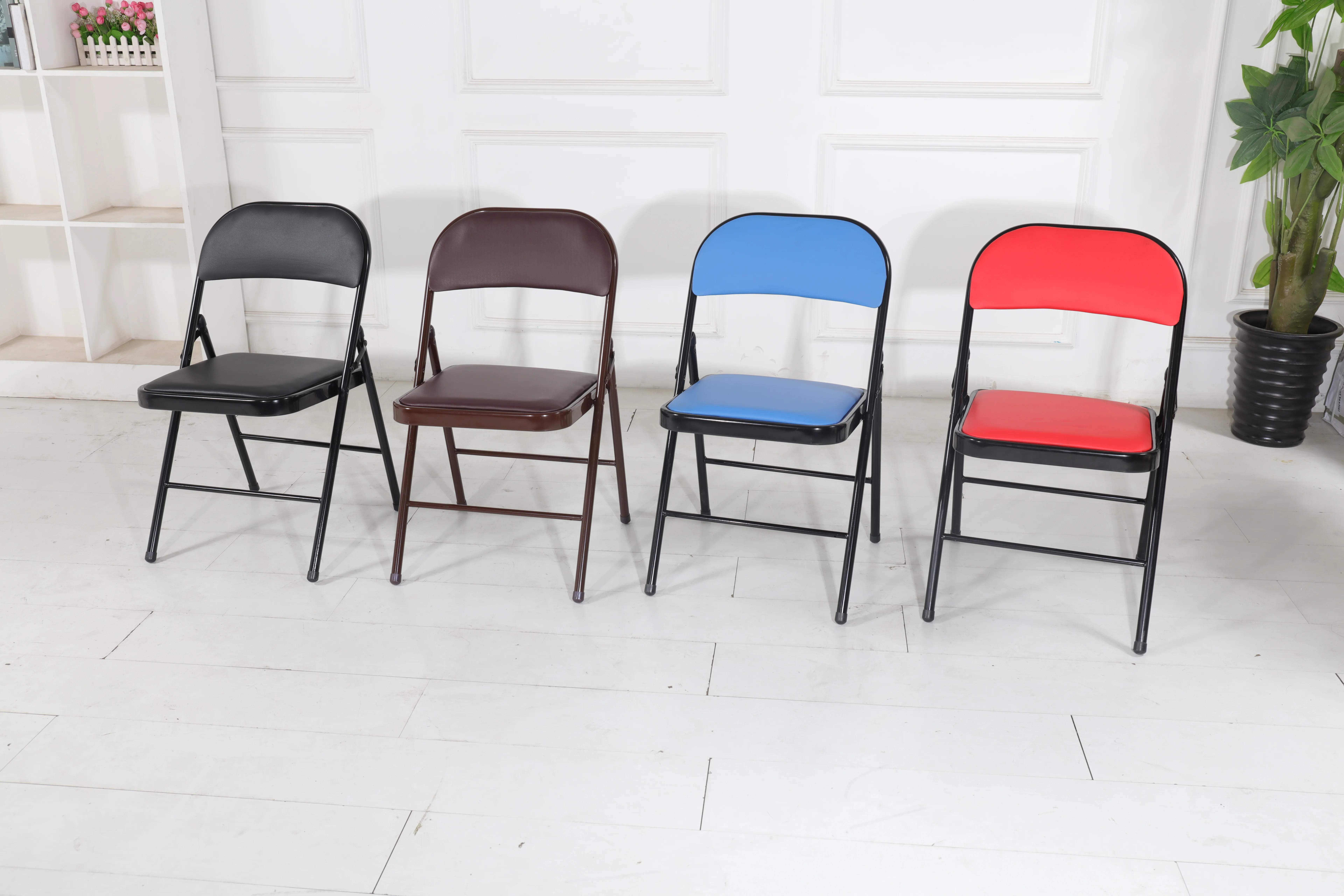 Modern folding metal office chair wholesale