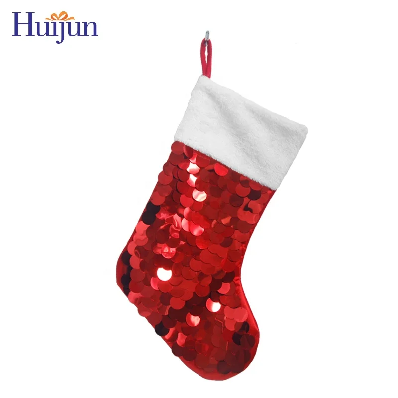 
In Stock New Design Sequin Jewelry Christmas Stocking Stock Tree Decoration Xmas Gifts 