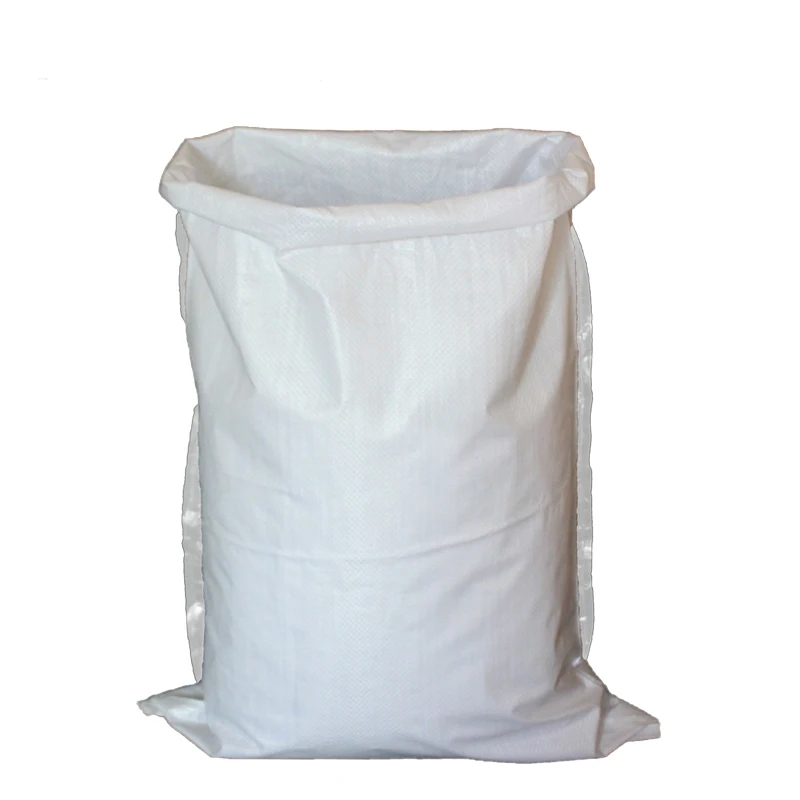 regular or laminated white PP woven bag 50 kg 65cm x 90cm for rice, corn, beans
