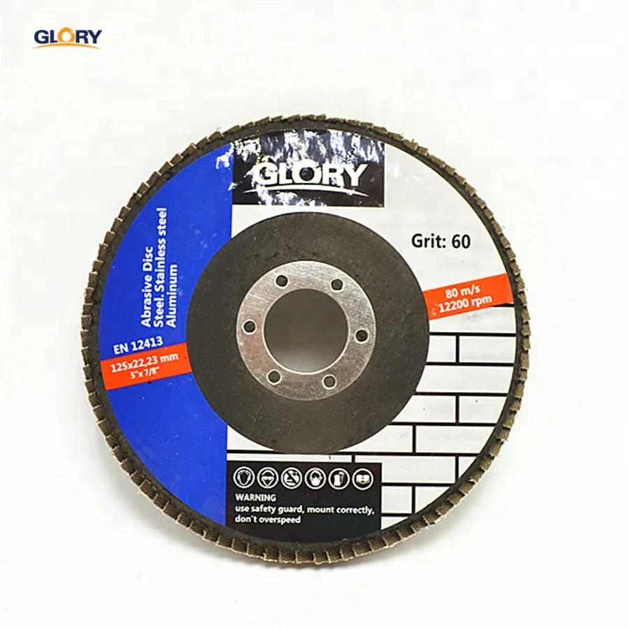 Abrasive tools 5 inch flap grinding metal fiberglass discs polishing wheels aluminum oxide flap disc