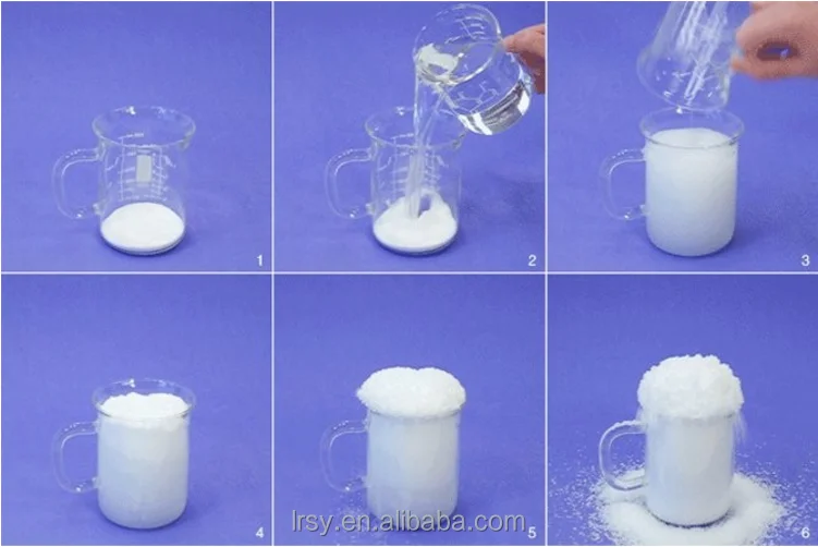 Decoration and Display Use Romantic Polymer Fake Magic Instant Snow