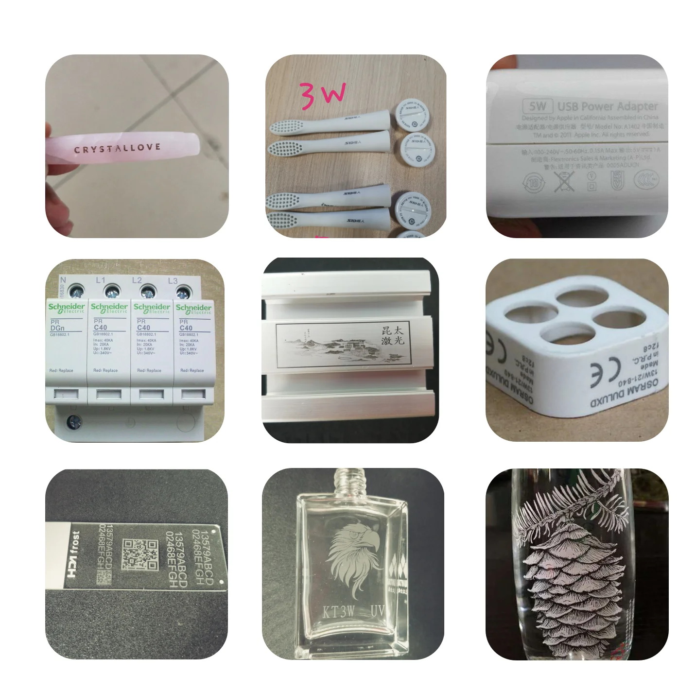 3w 5w 10w 355nm uv laser marking machine for glass plastic PCB