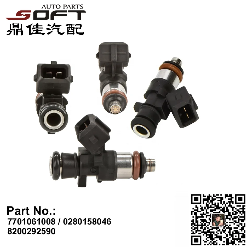 Fuel Injector  7701061008 / 0280158046 / 8200292590  For Renault Logan / Clio III 1.2L / D4F