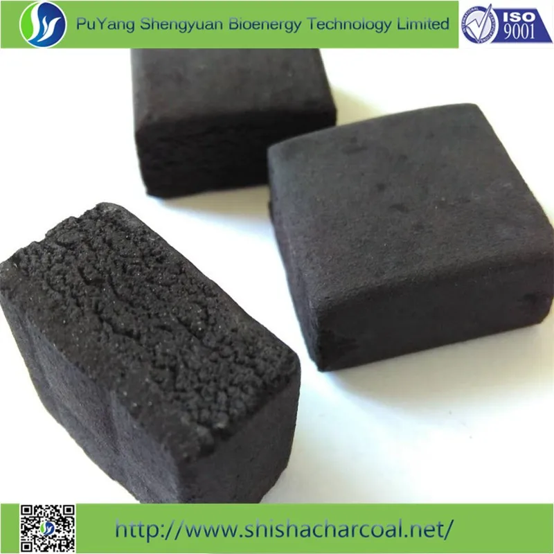 Высокое качество куба скорлупы кокосового ореха charcoa кальяна, кальян уголь