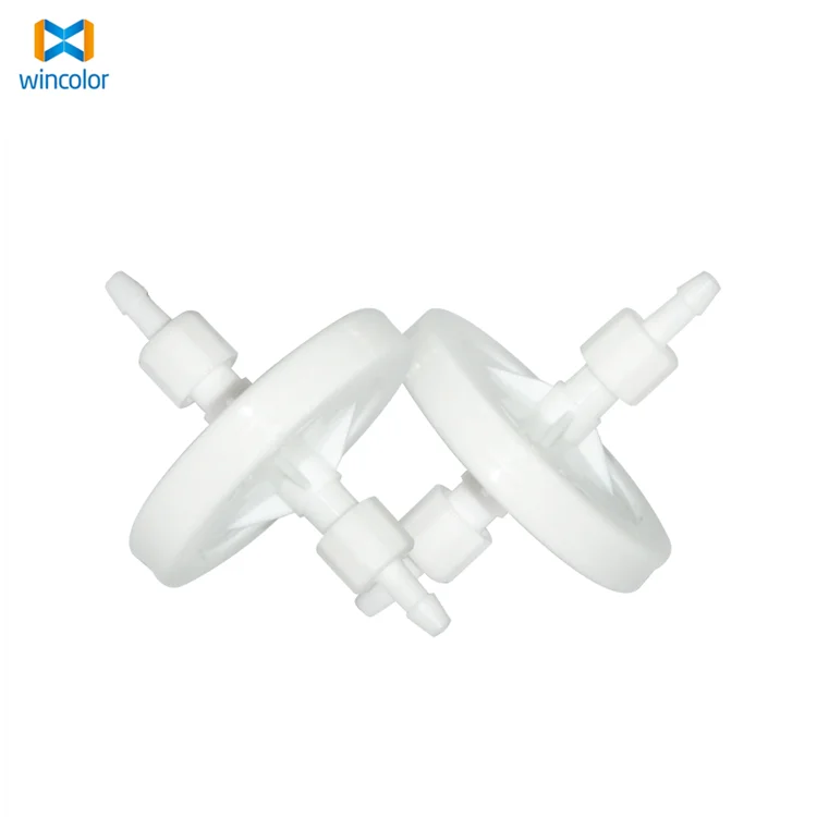 white diameter 4.5cm round disc shape ink filter for inkjet printer