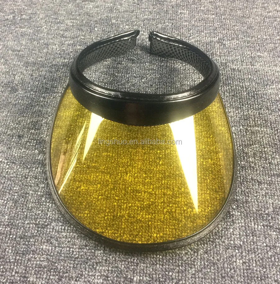 Factory product pvc plastic sun visor Vegas Dealer Golf Visor Hat Cap