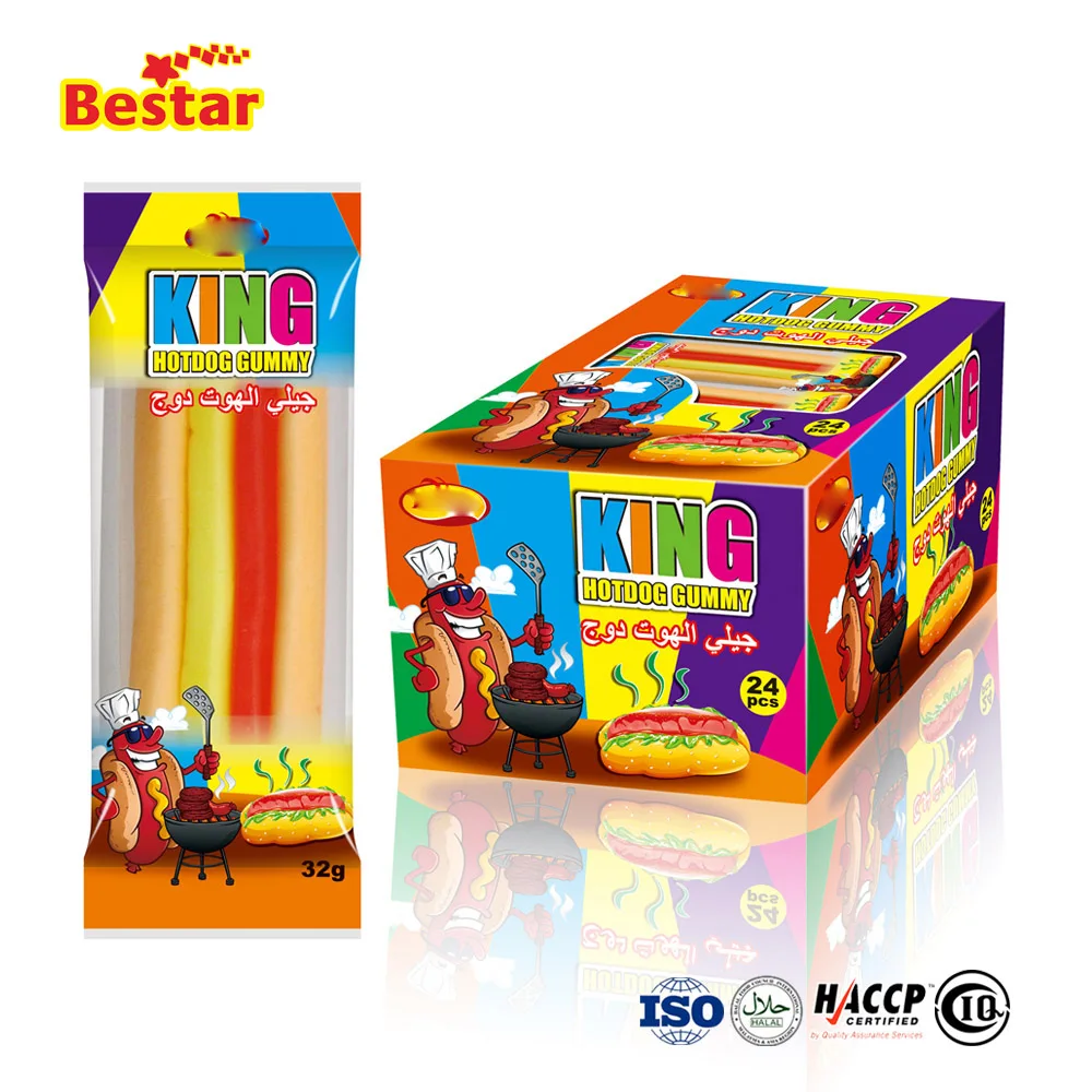 Halal Big Hot Dog Gummy Candy