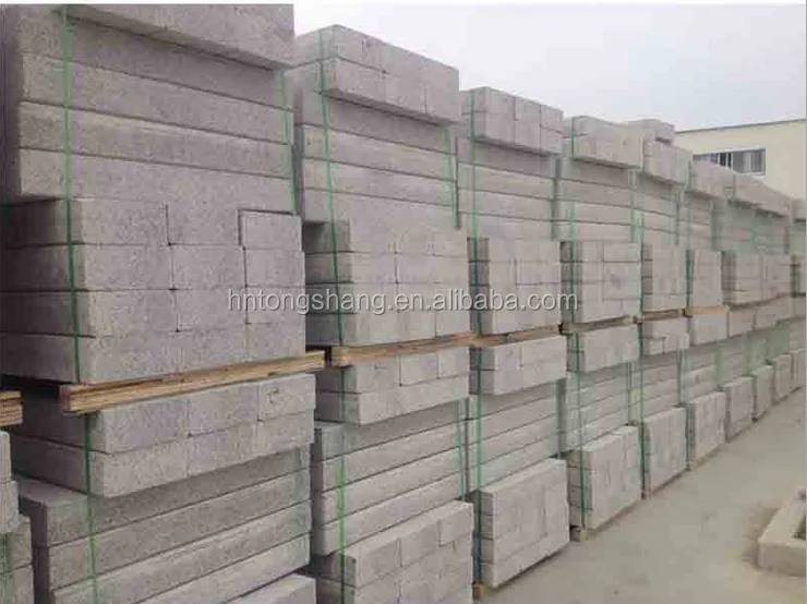 Природный шаньдун гранит бордюрного камня, wulian серый бордюрного камня