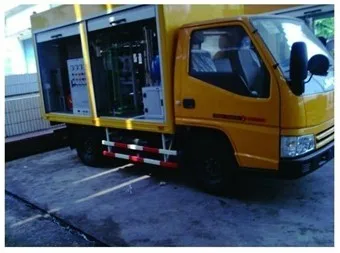 Reverse osmosis mobile water purification truck