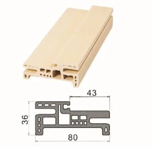 new products  80mm waterproof  WPC PVC door frame