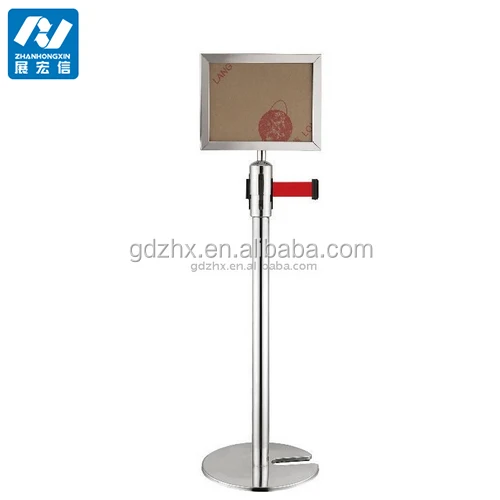 sign board/queue barrier/stanchion/crowd control with a3 sign holder