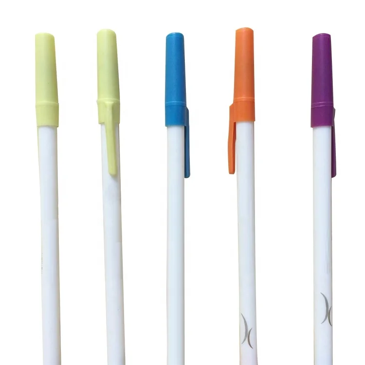 Wholesale cheap office gift colored promotional ballpoint pen custom plastic ball pen