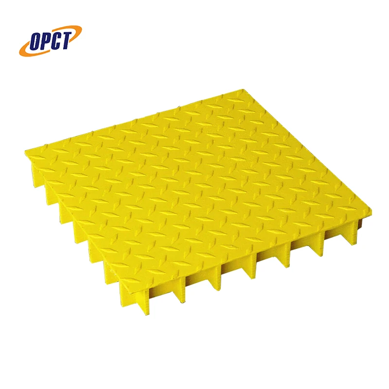 Cheap Red Fiberglass Coated Wood Well Molded Fiberglass Grating