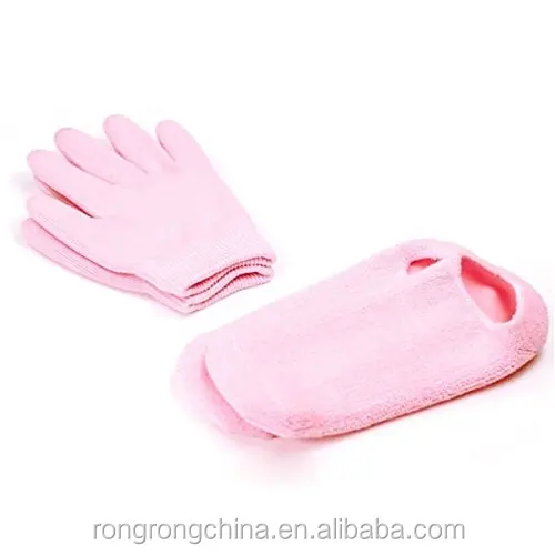 Унисекс спа-салон красоты размягчения по уходу за кожей Лечение Увлажняющие гелевые носки Spa перчатки и варежки
