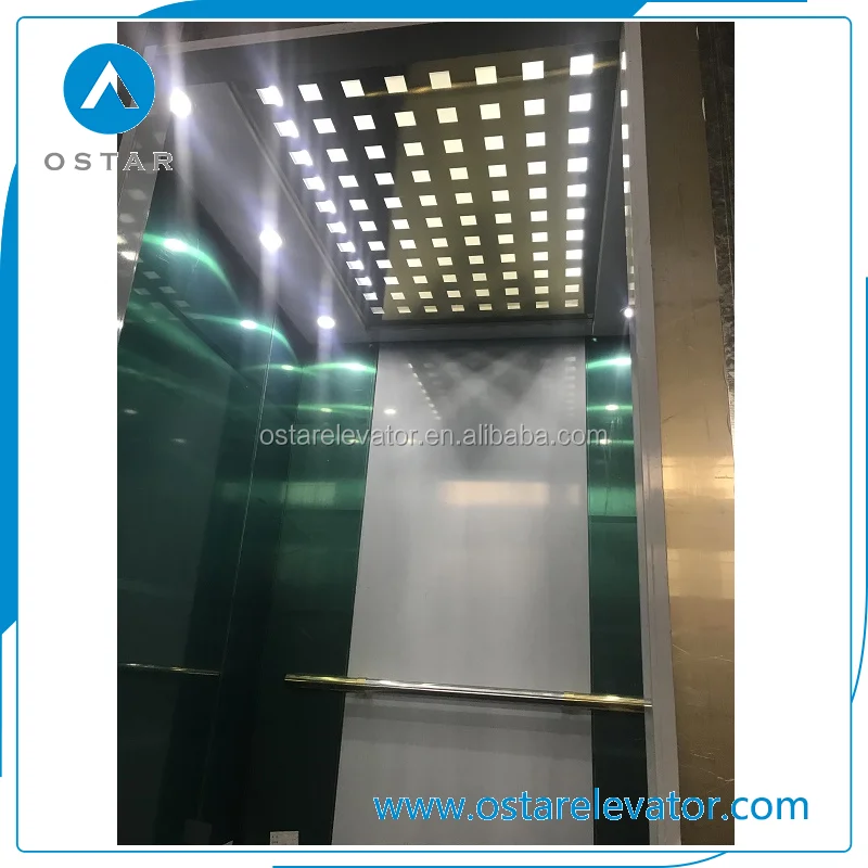 
Golden Etching Passenger Elevator Cabin 