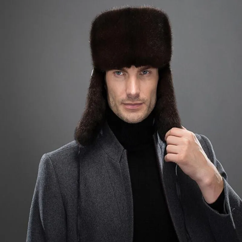 Custom winter mink fur hat