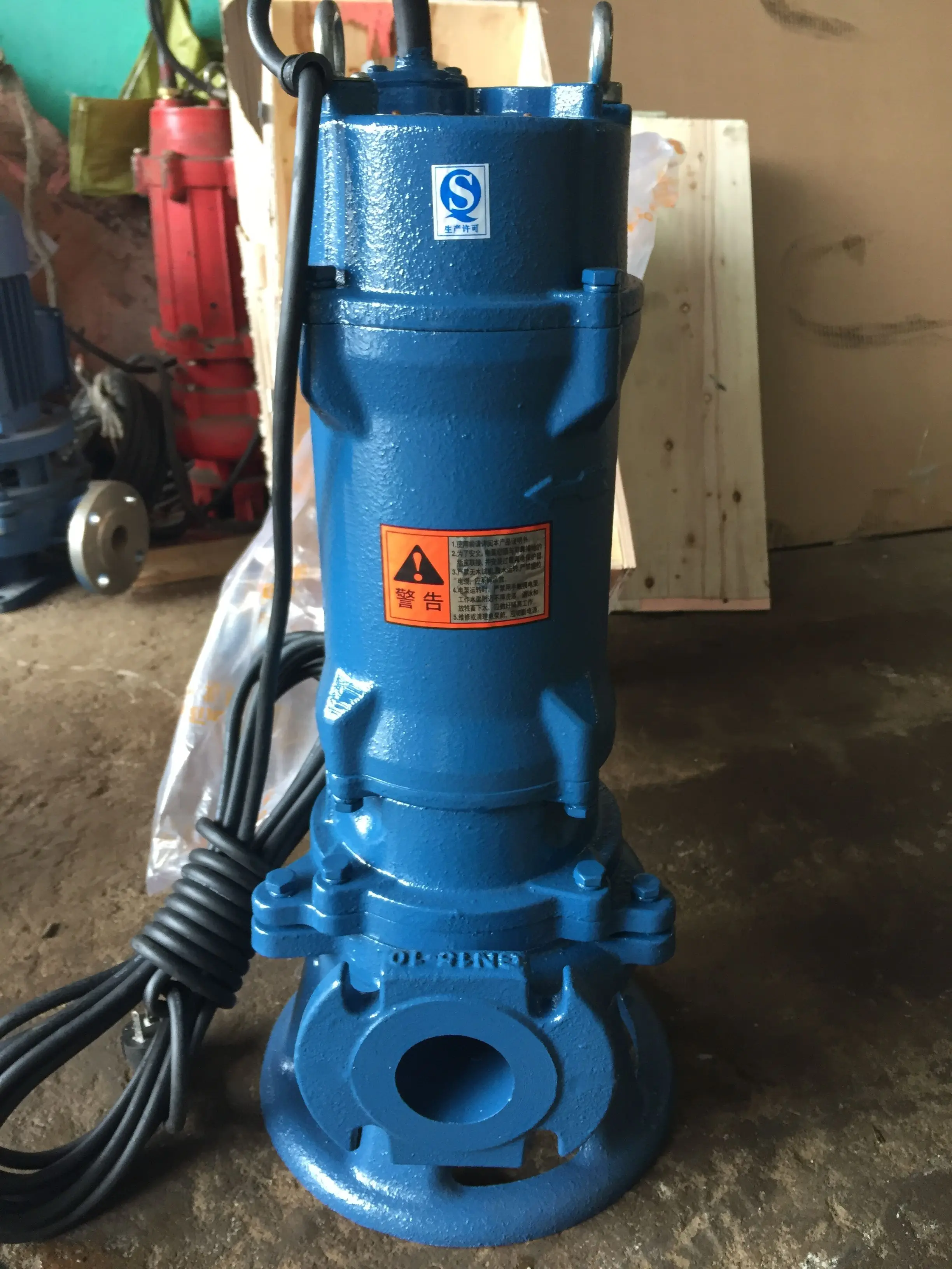 cutting submersible water pump sewage crusher devices single blade impeller toilet pump chopper dirty water pump and submersible