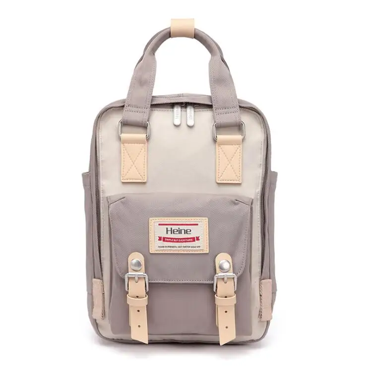 Custom korean cute nylon waterproof women backpack with logo