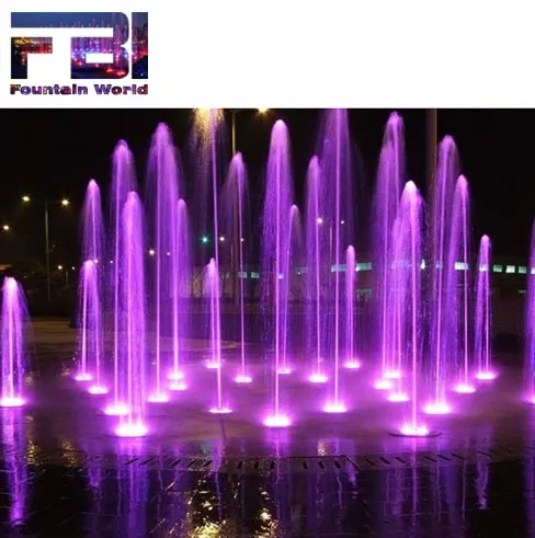 2020 New Dry Floor Mist Foggy Fountain Led Light Fountain Project in Nigeria