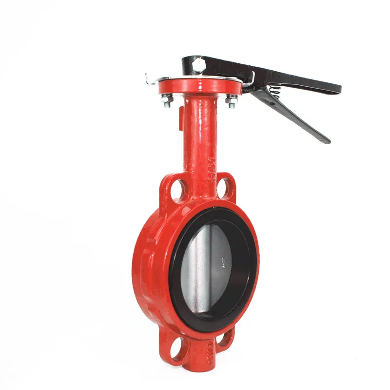 High Quality dn450 1200mm shouldered cast iron epdm wafer butterfly valve Without Pin