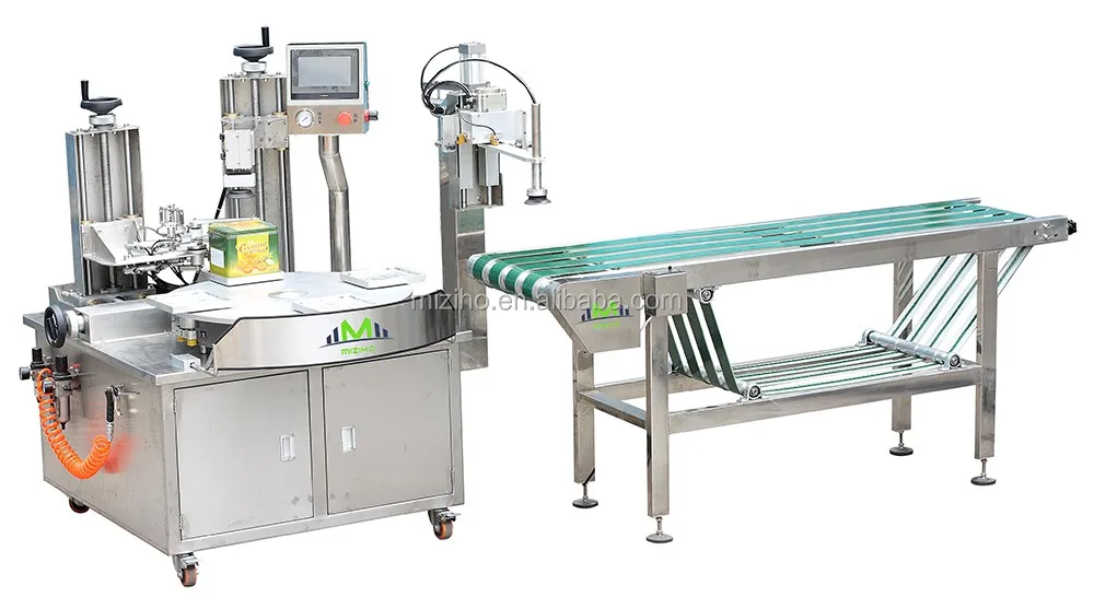 full automatic Turntable Cookie Bear Cake Chocolate box Biscuit bottle tape Sealing Machine